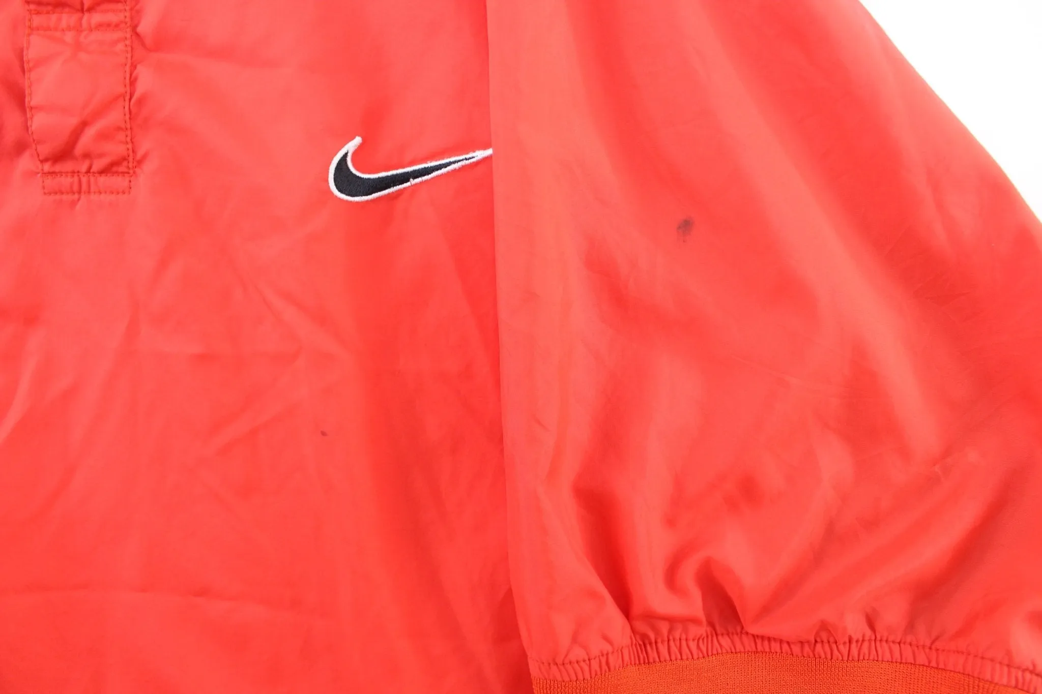 90's Nike Embroidered Logo Red & Black Windbreaker Pullover
