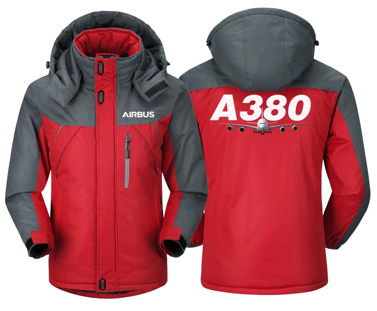 Airbus A380 Winter Jacket - Water-Resistant, Snow-Ready Design with Utility Pockets