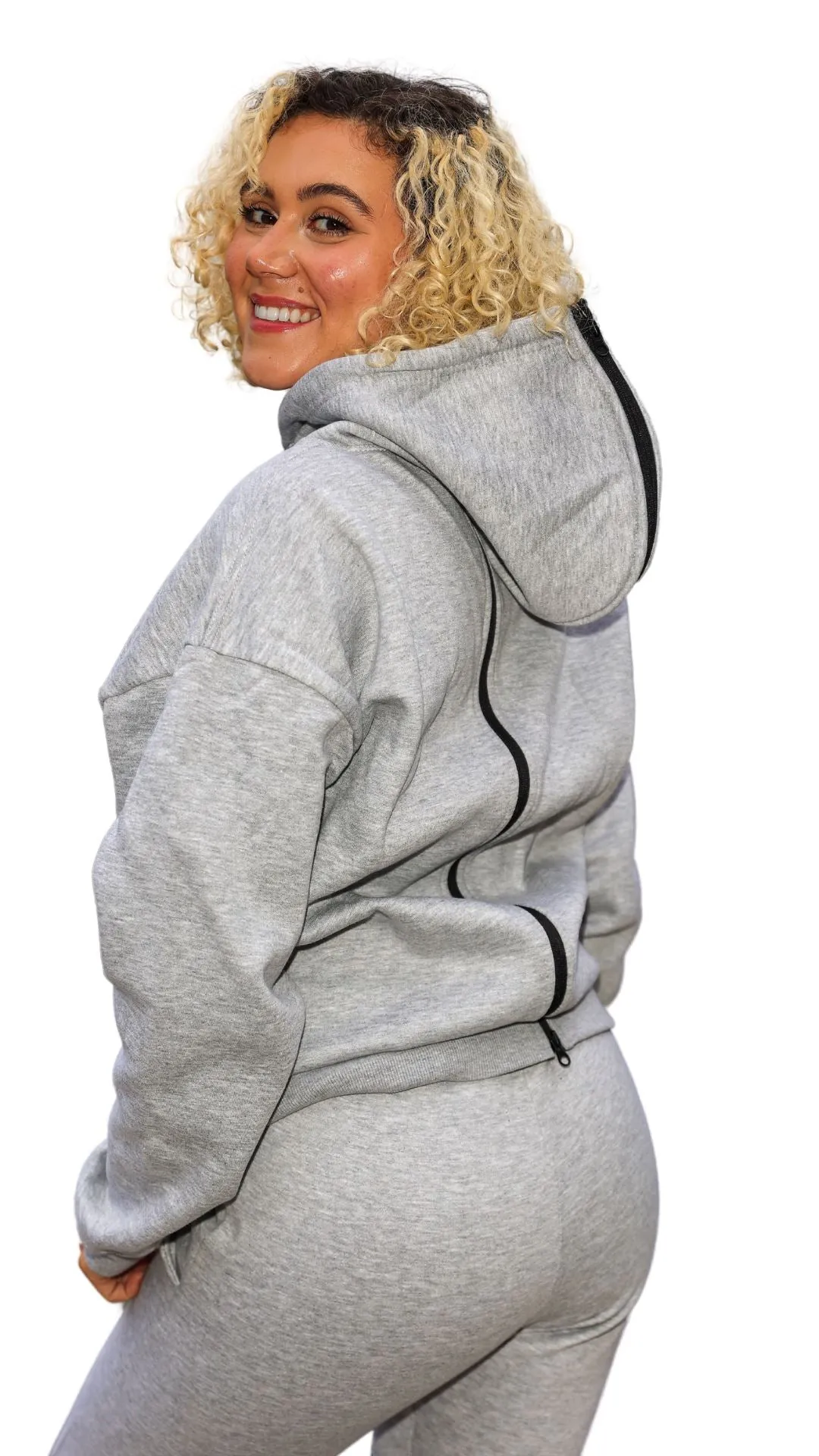 Ananci stylish back zipper tracksuit