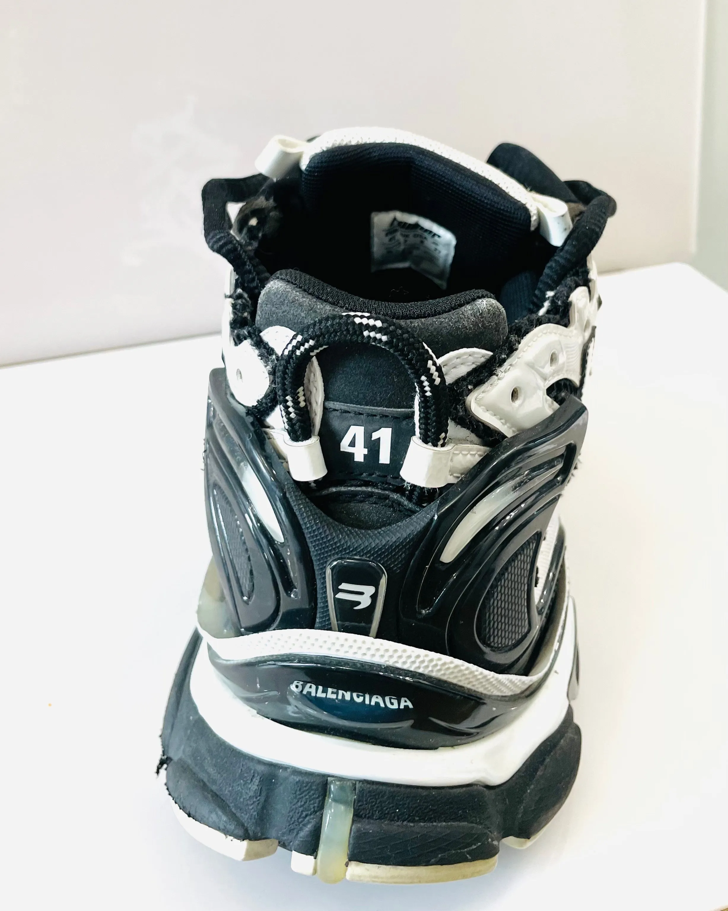 BALENCIAGA TWO-TONE RUNNER SNEAKERS
