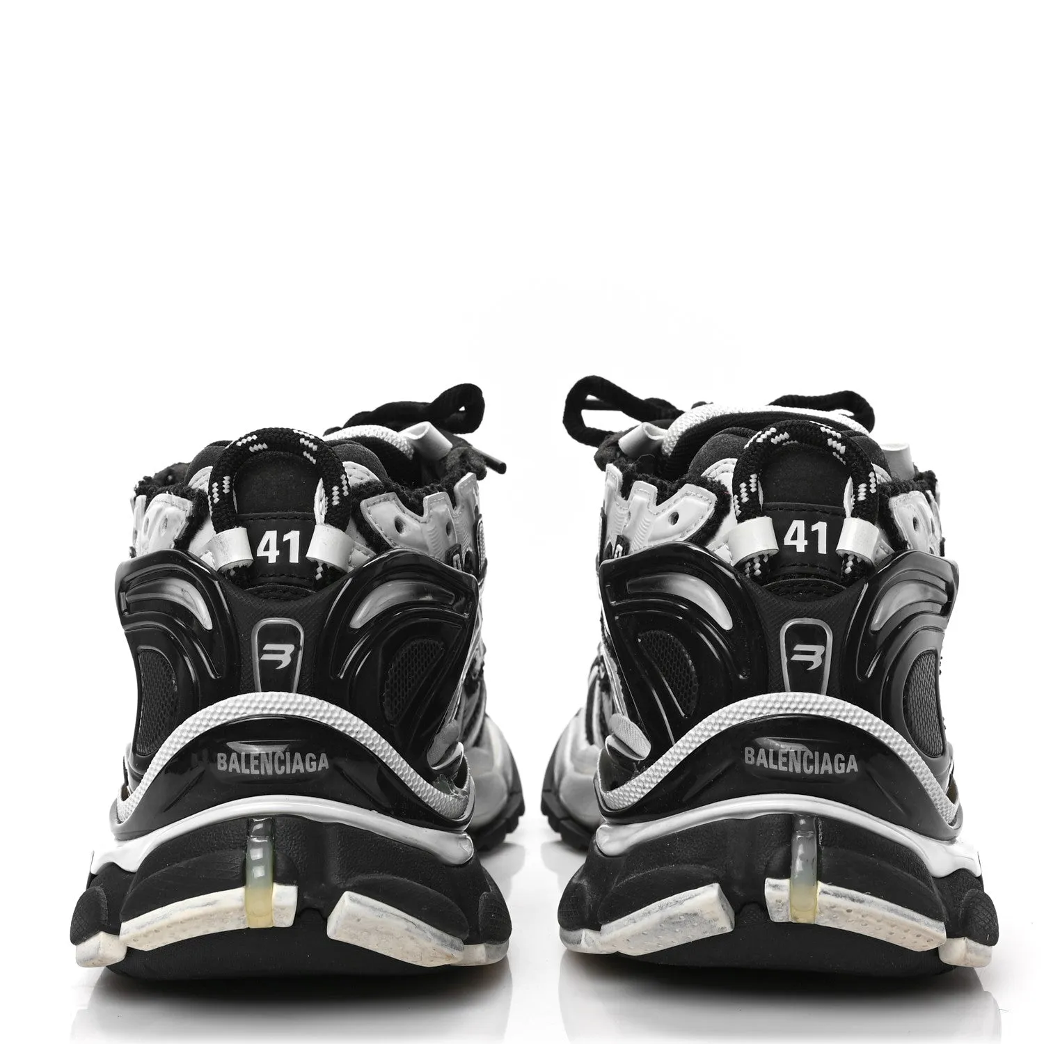 BALENCIAGA TWO-TONE RUNNER SNEAKERS