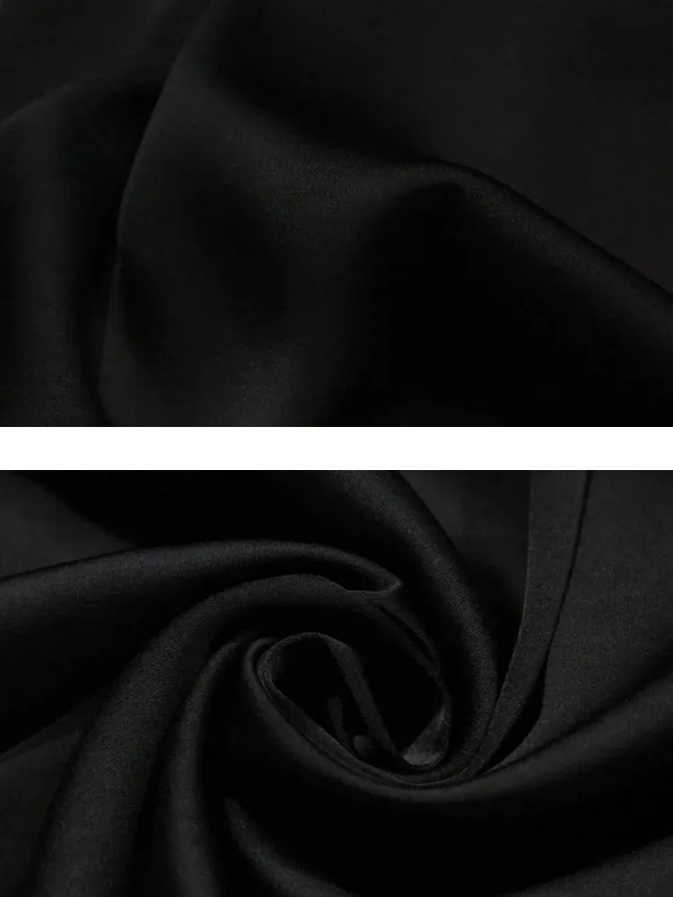 Black Blouses For Women Stand Collar Loose Long Sleeve Cut Out Casual Solid Pullovers Female Fall Fashion Clothing