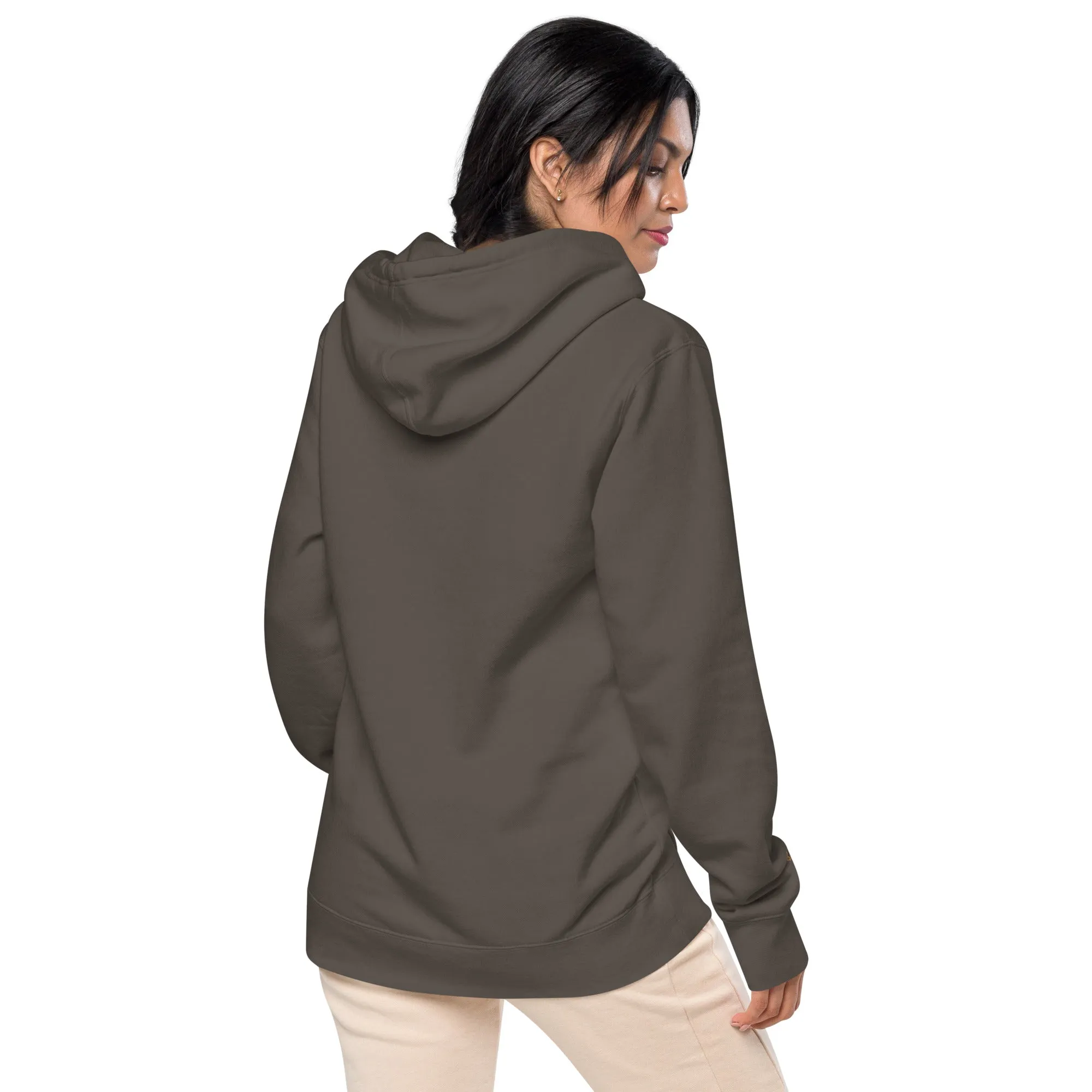 Blessed Mama Embroidered Design Unisex Pigment-Dyed Hoodie, lioness-love