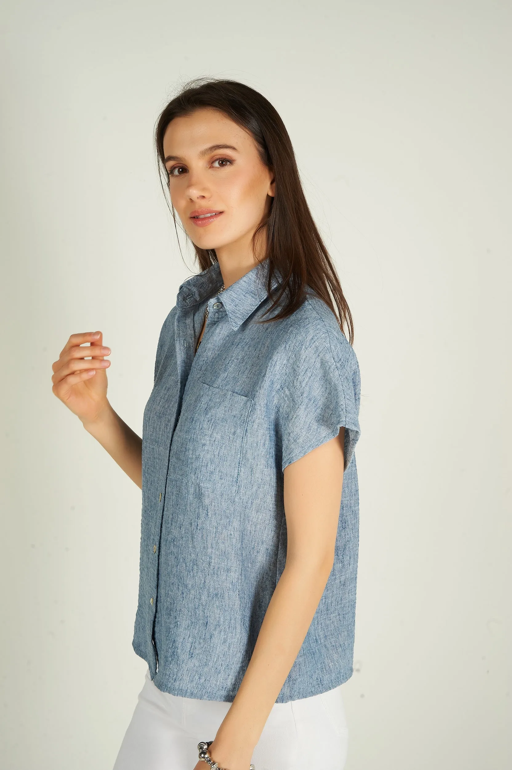Blouse à manches courtes - DYLAN - (R-A18)