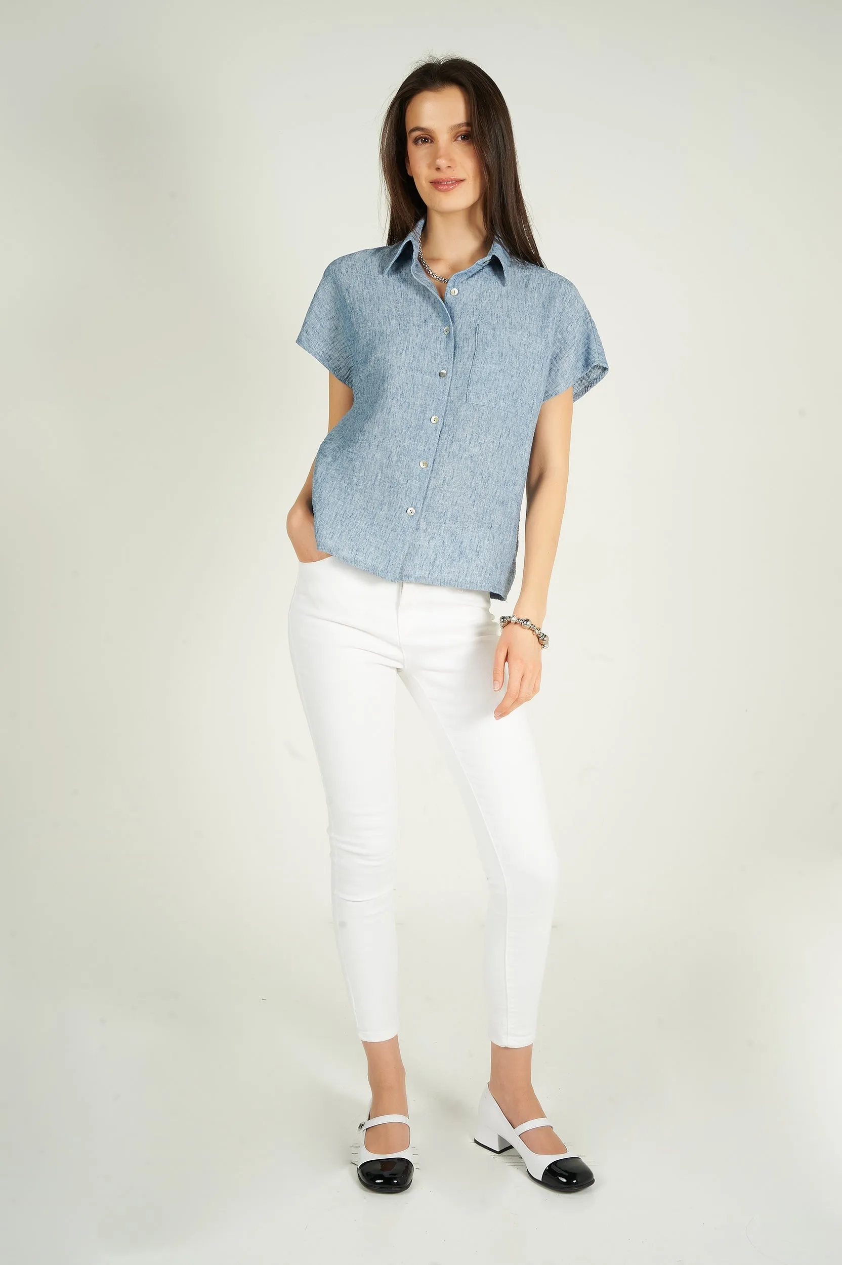 Blouse à manches courtes - DYLAN - (R-A18)