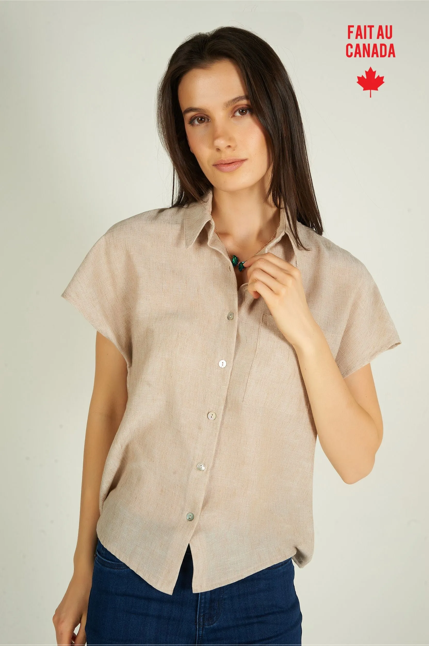 Blouse à manches courtes - DYLAN - (R-A18)