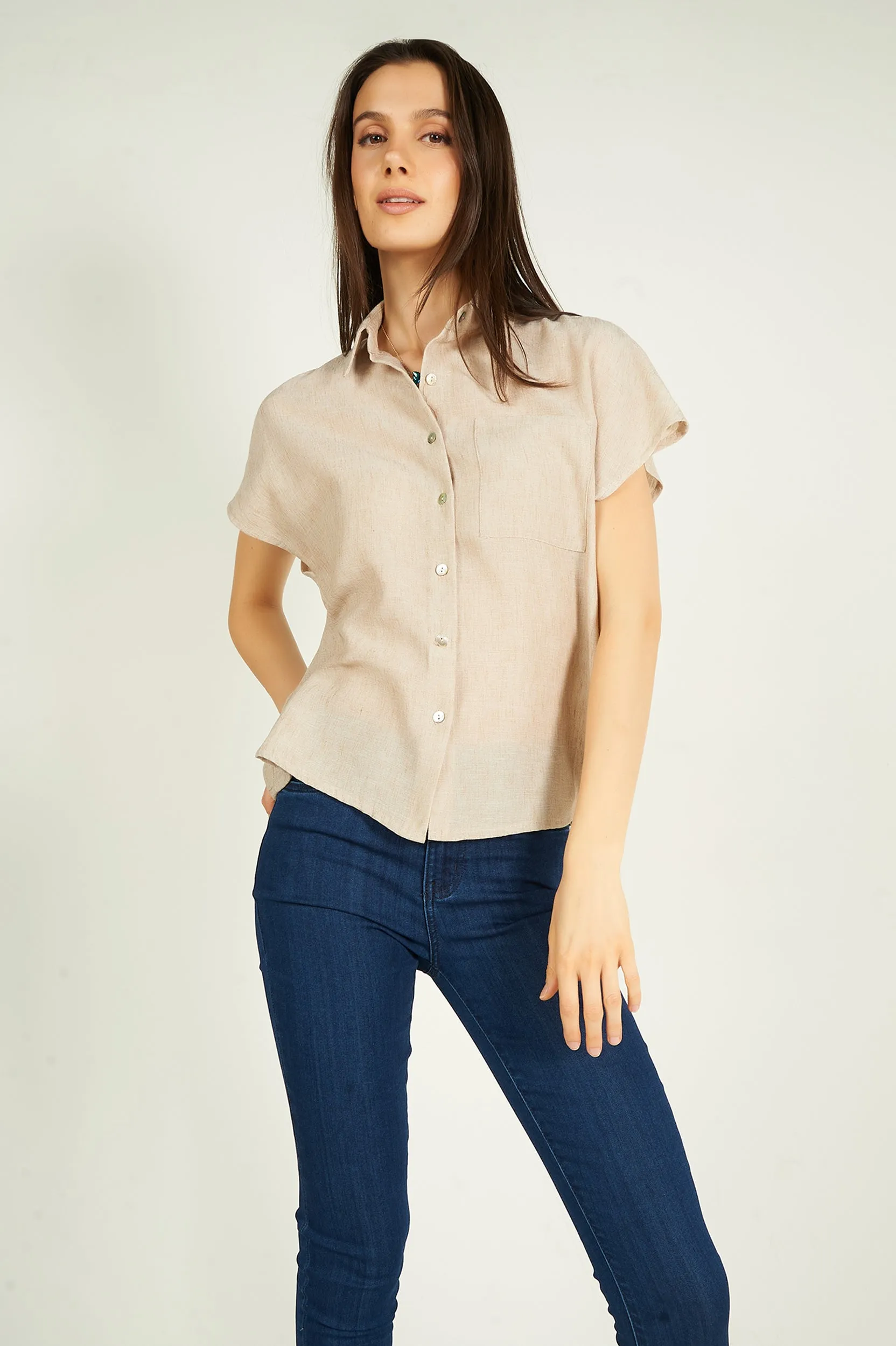 Blouse à manches courtes - DYLAN - (R-A18)