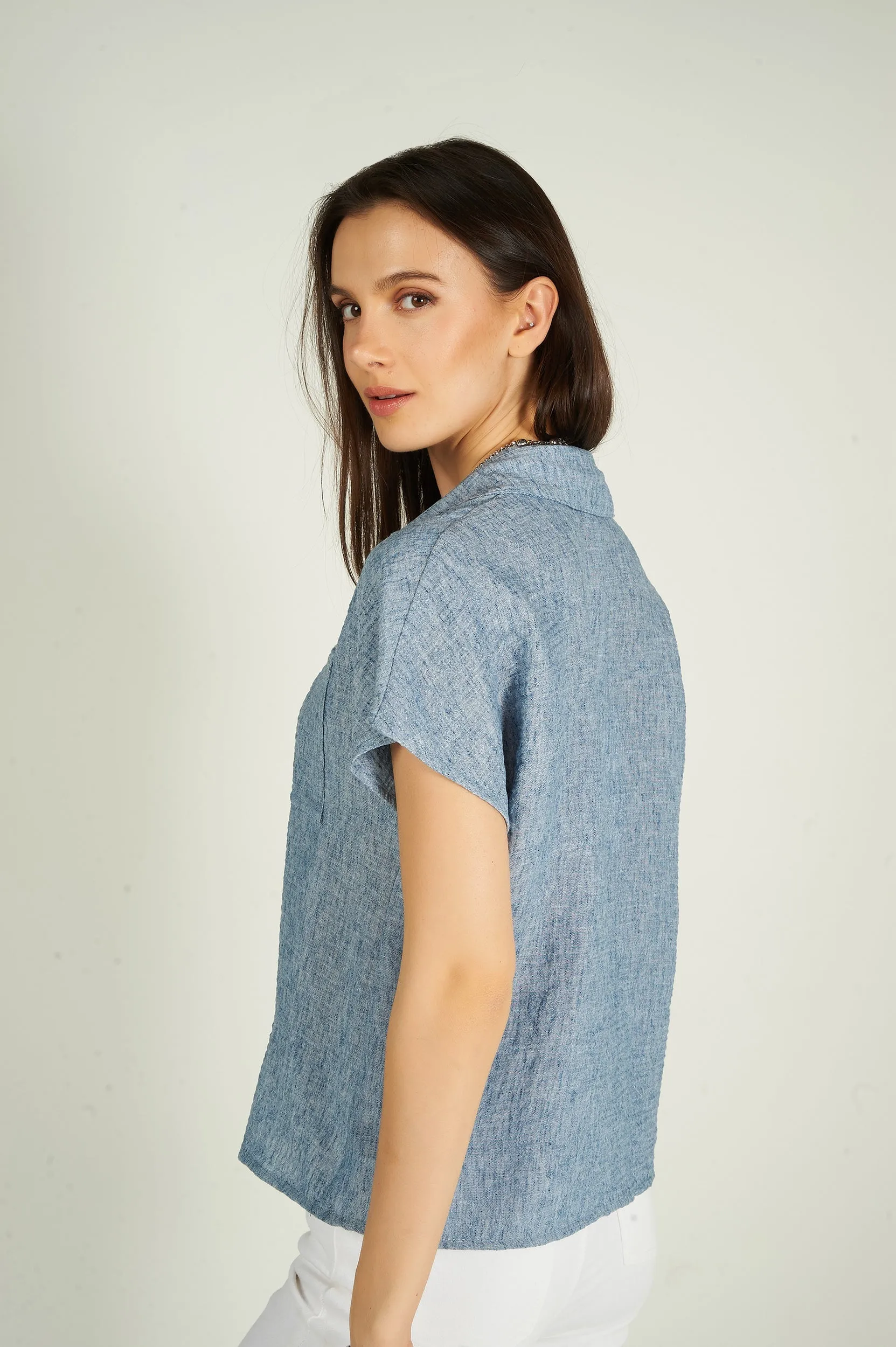 Blouse à manches courtes - DYLAN - (R-A18)