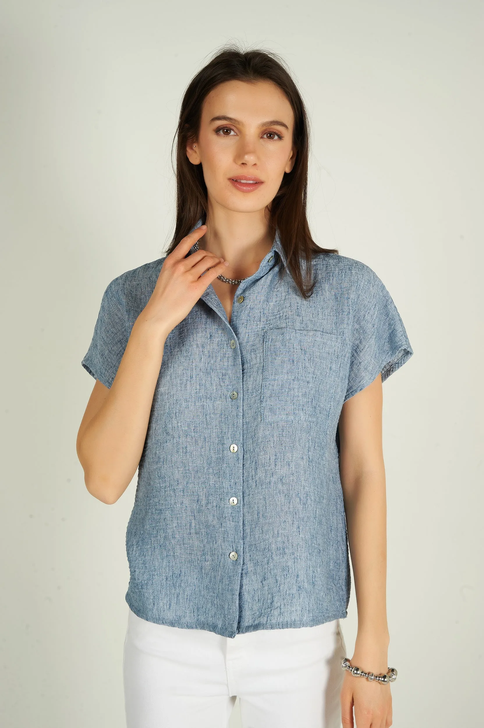 Blouse à manches courtes - DYLAN - (R-A18)