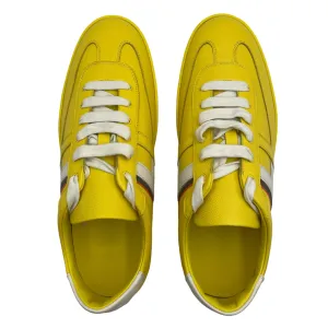 Boomerang Sneaker 42 Jaune Sneakers in Epsom