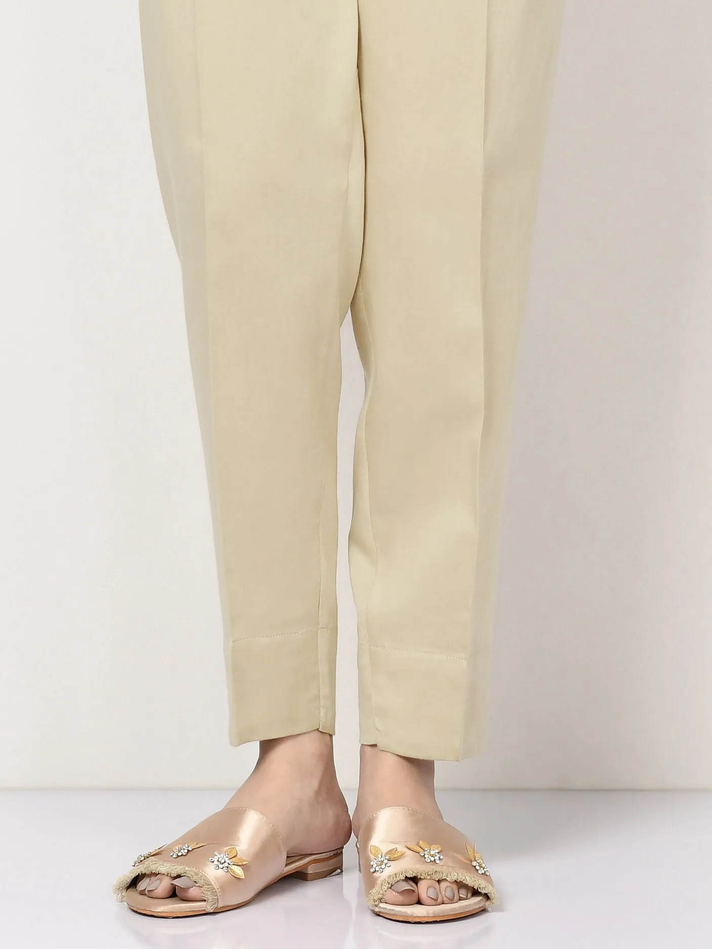 Cambric Trousers - Dark Cream