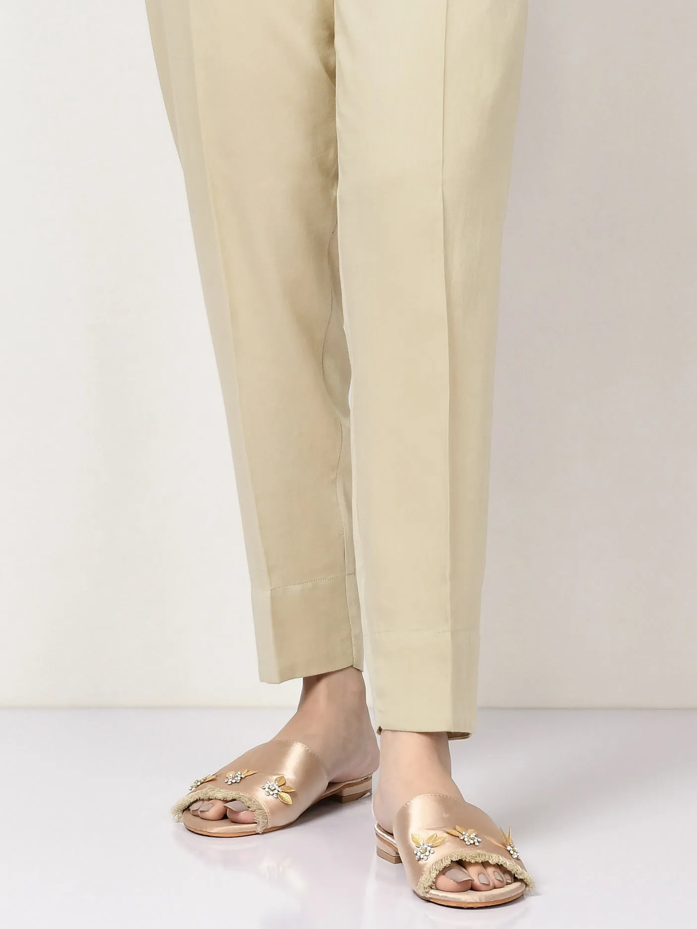 Cambric Trousers - Dark Cream