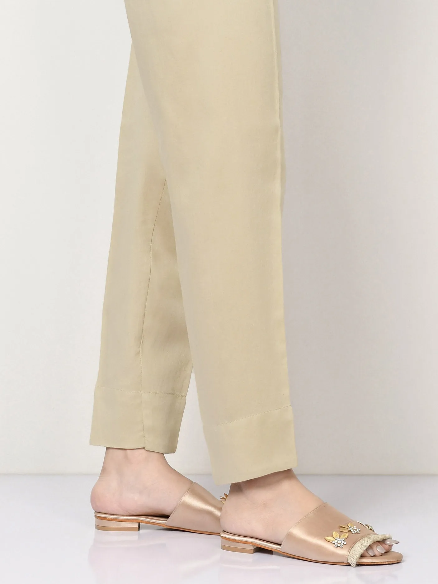 Cambric Trousers - Dark Cream