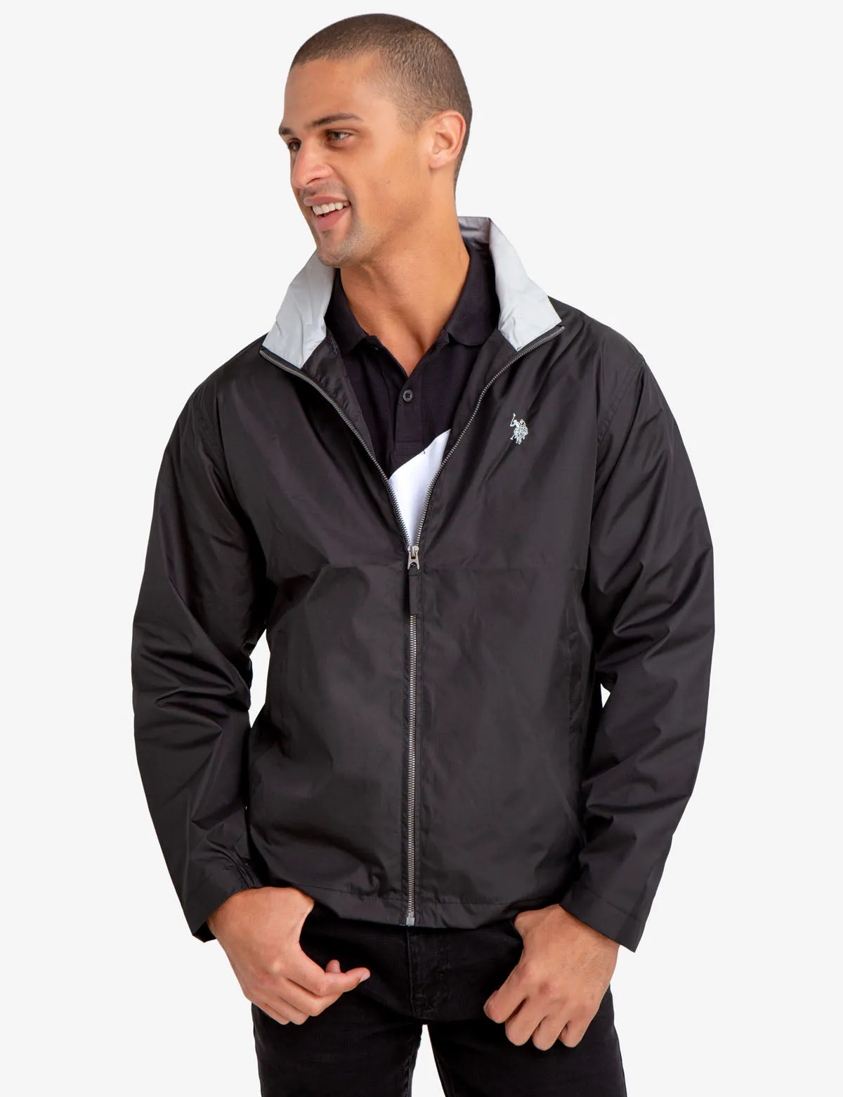COLLARED WINDBREAKER