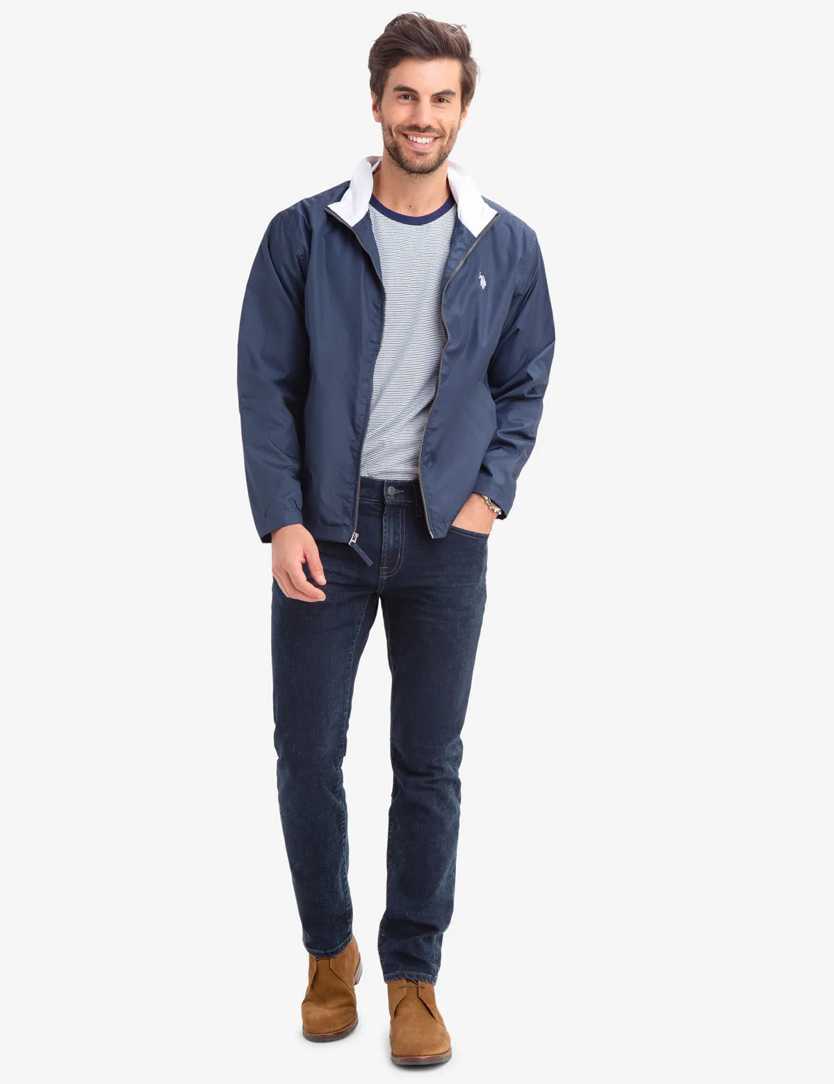 COLLARED WINDBREAKER