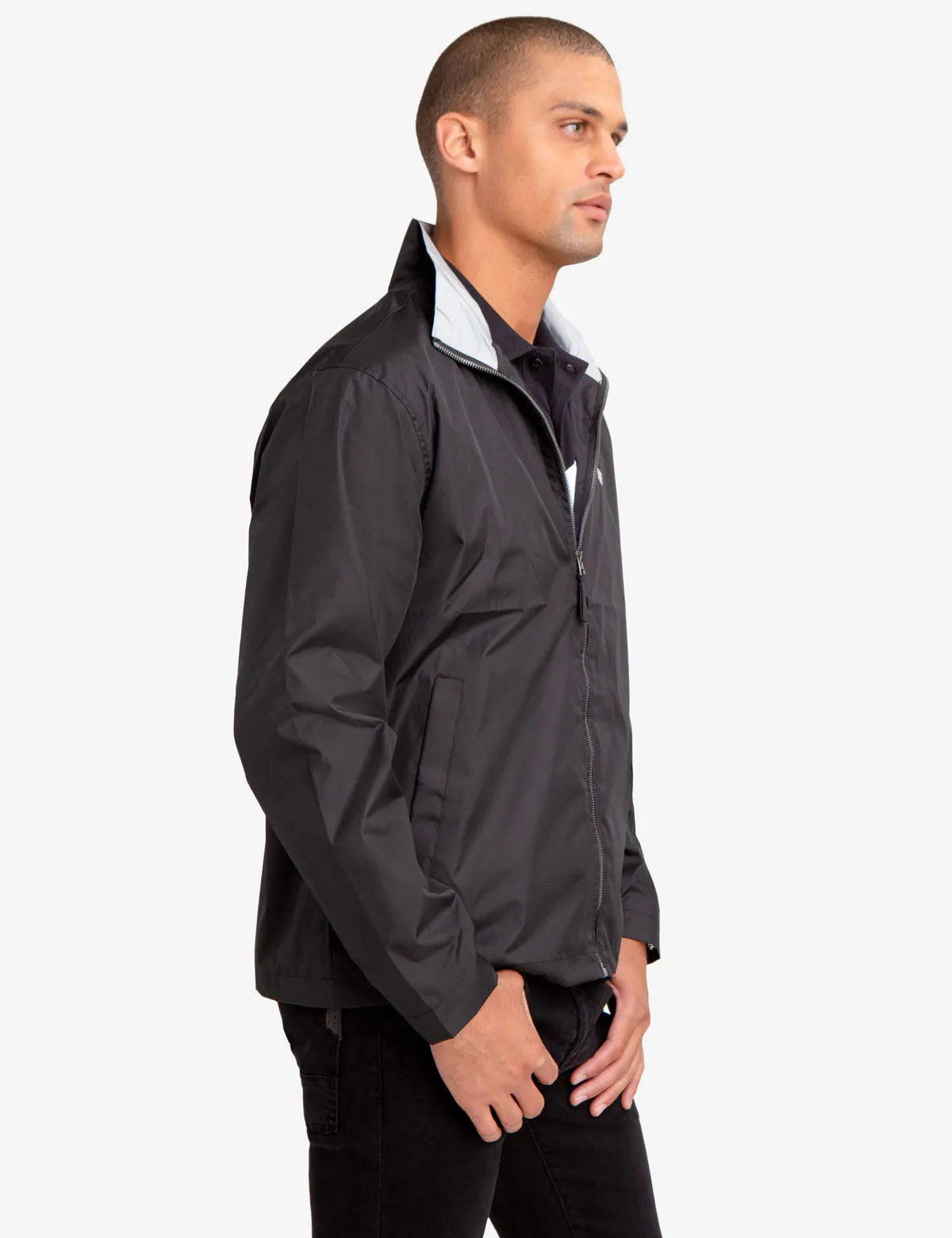 COLLARED WINDBREAKER
