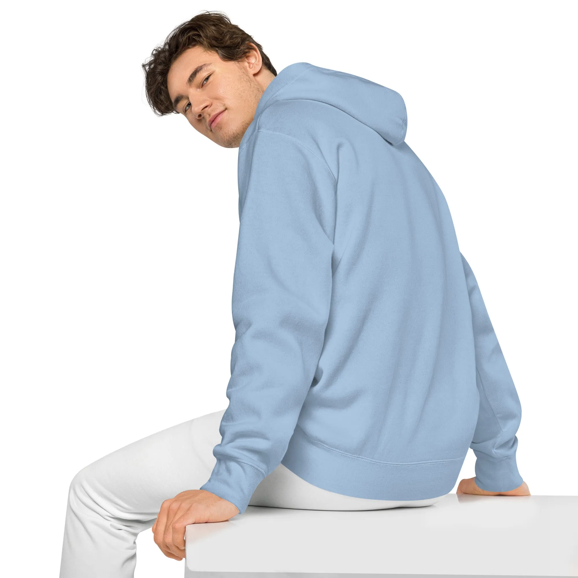 Crescent Moon Design Unisex Pigment-Dyed Hoodie, lioness-love