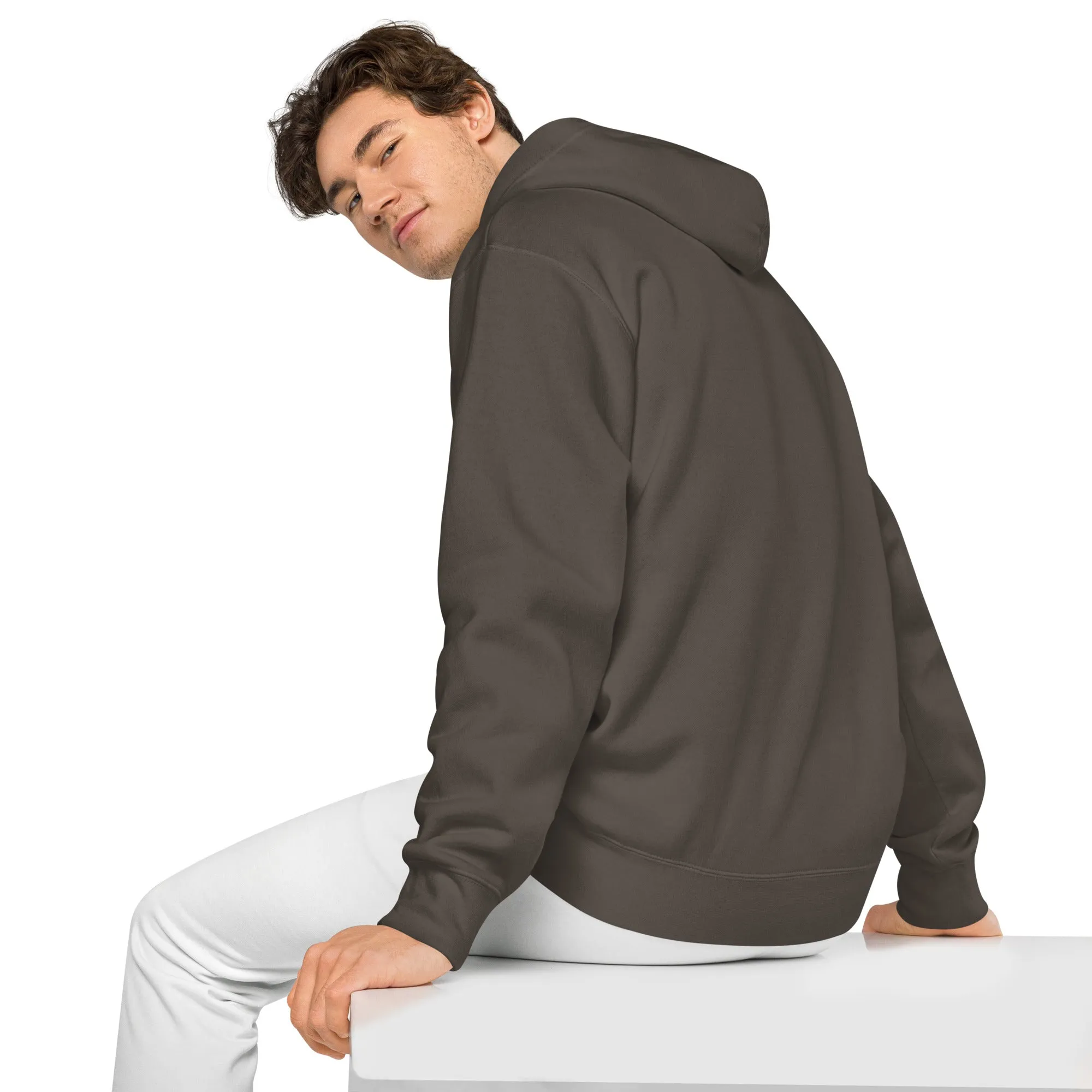 Crescent Moon Design Unisex Pigment-Dyed Hoodie, lioness-love