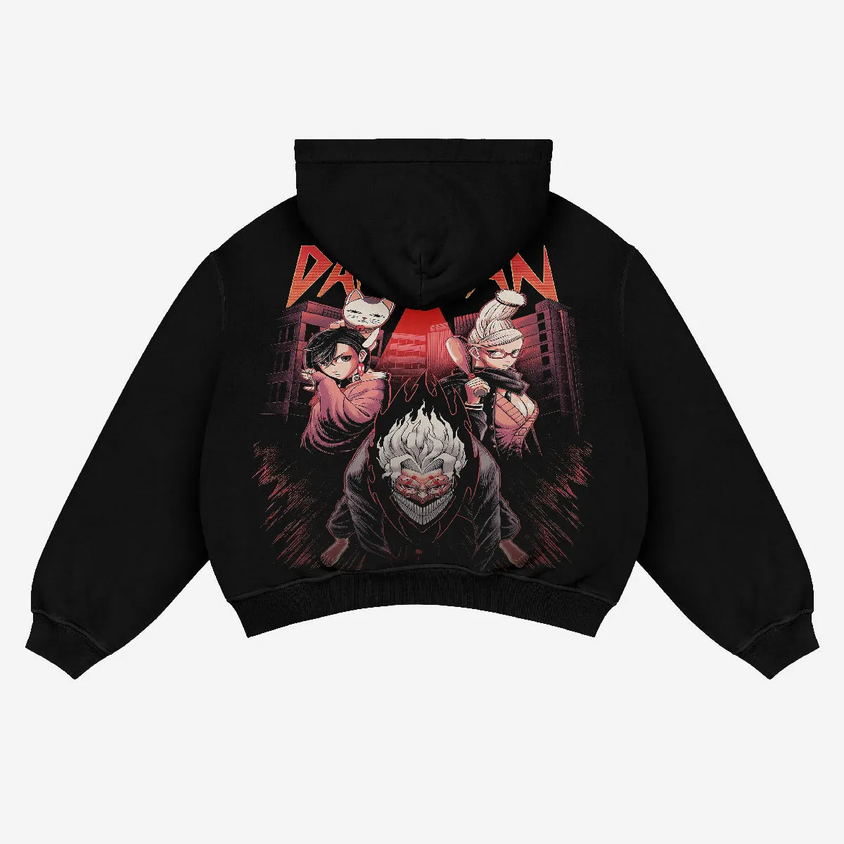 Dandadan Hoodie – Group Character Design in Premium 360 GSM Cotton