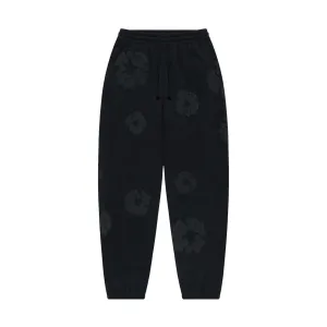 Denim Tears Cotton Wreath Sweatpants Black Monochrome