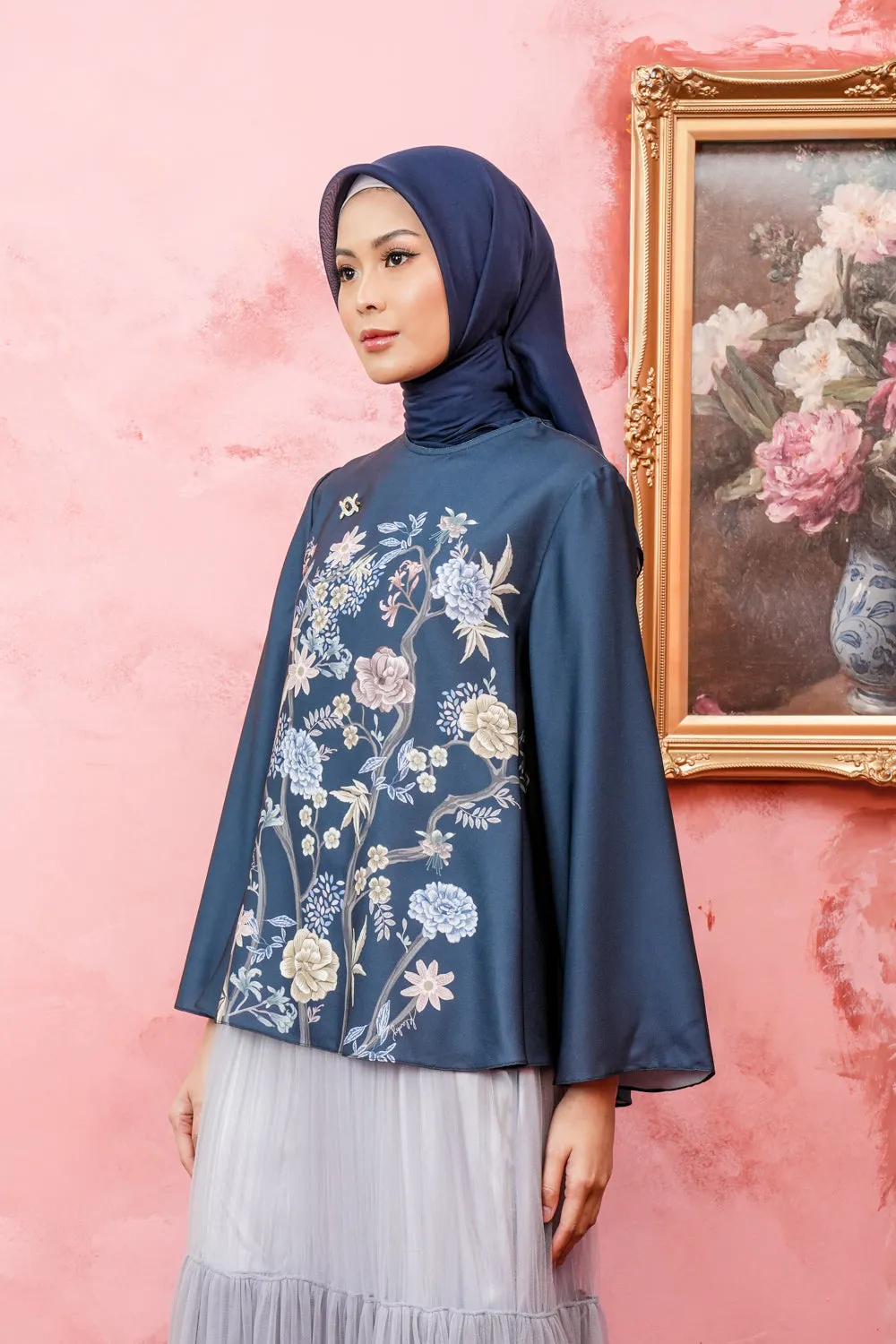 Fleur Blouse (Minor) Bean Blue