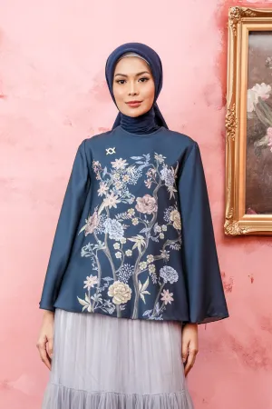 Fleur Blouse (Minor) Bean Blue
