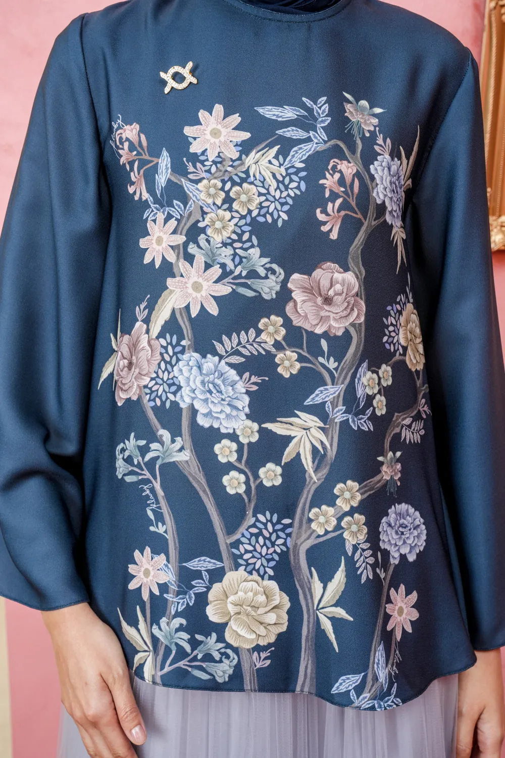 Fleur Blouse (Minor) Bean Blue
