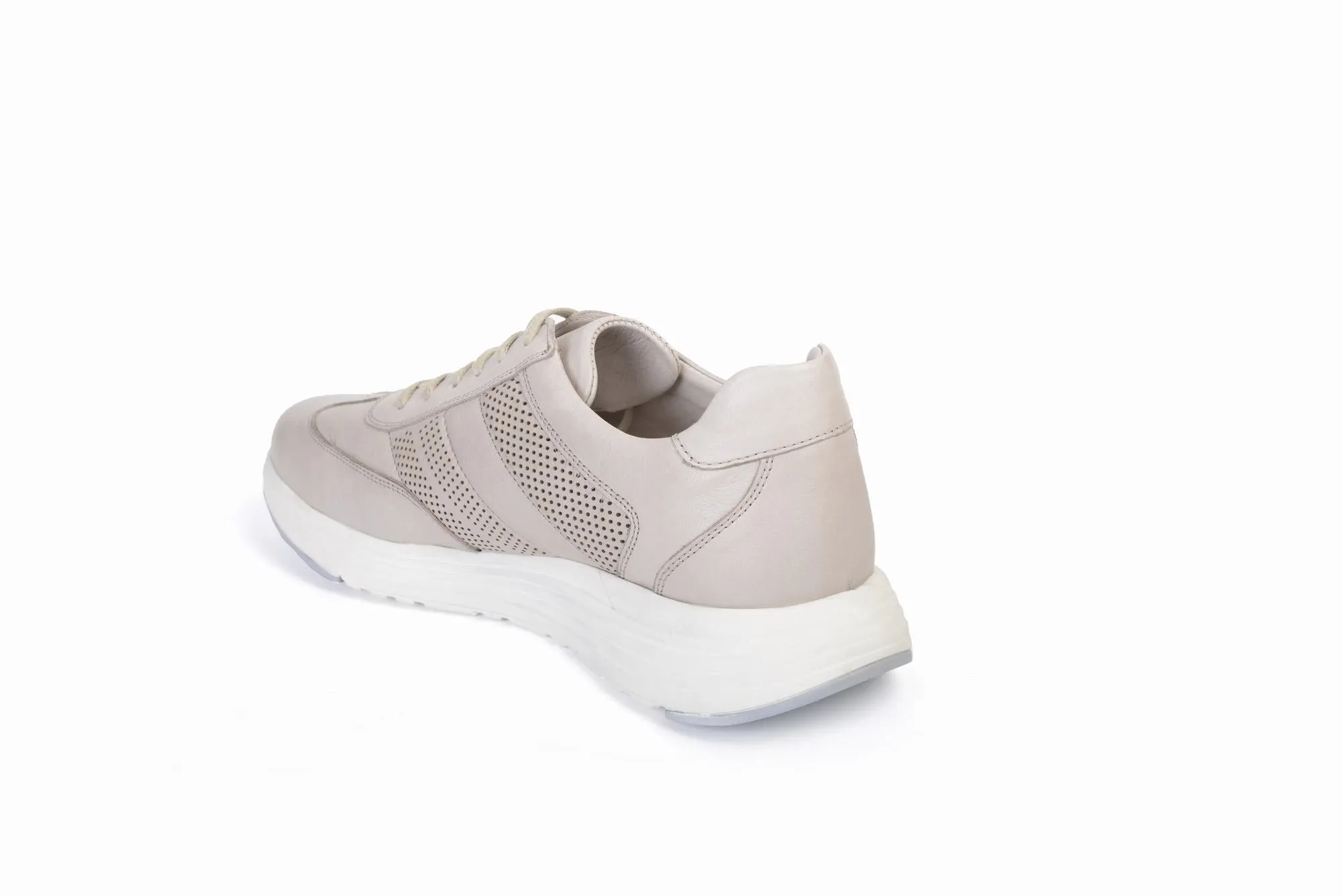 FOOT FEDERATION CITY LACE-UP SNEAKER MENS SHOE STONE GRAY