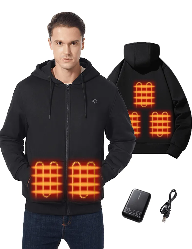 Heated Hoodie - 5 Heating Zones for Outdoor Warmth