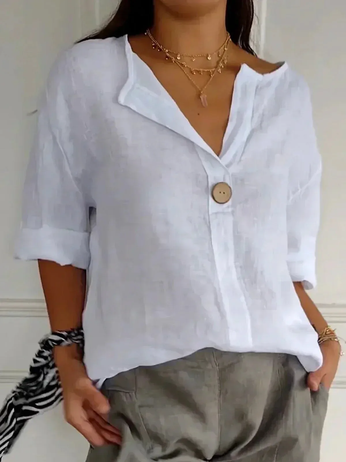 Isla™ - Casual V-Neck Blouse