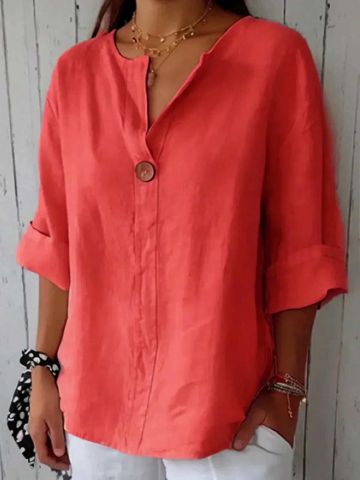 Isla™ - Casual V-Neck Blouse