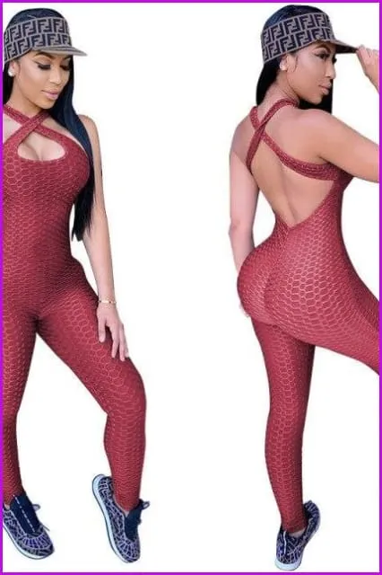 Jacquard Sporty Overalls Tracksuit
