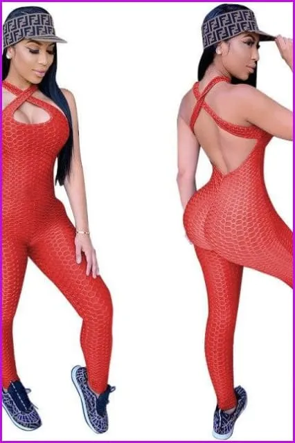 Jacquard Sporty Overalls Tracksuit