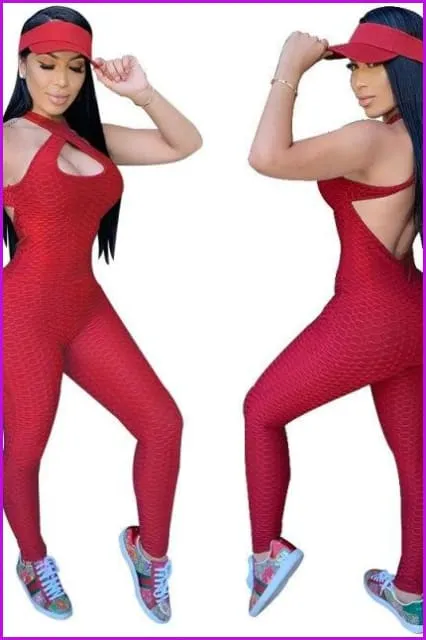 Jacquard Sporty Overalls Tracksuit