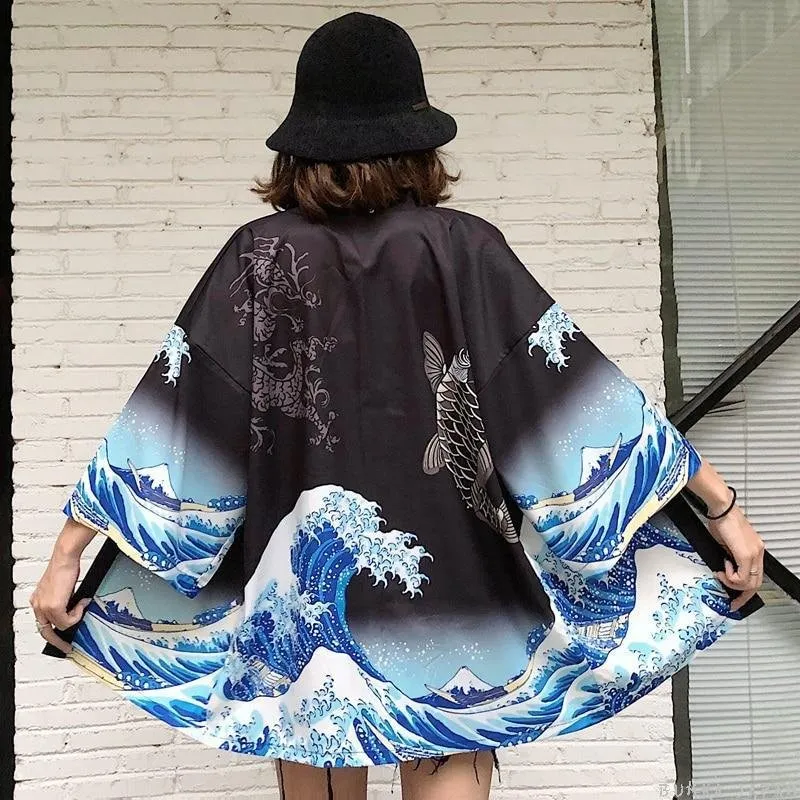 Japanese Kimono Cardigan Nami