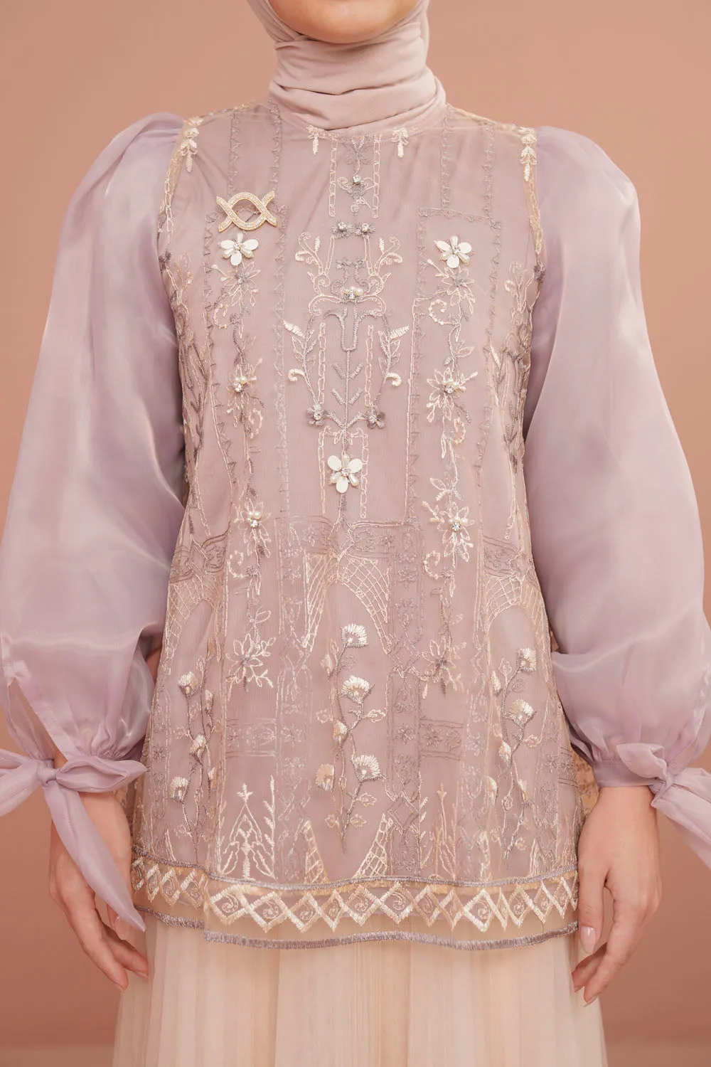Lea Blouse Set Lavender