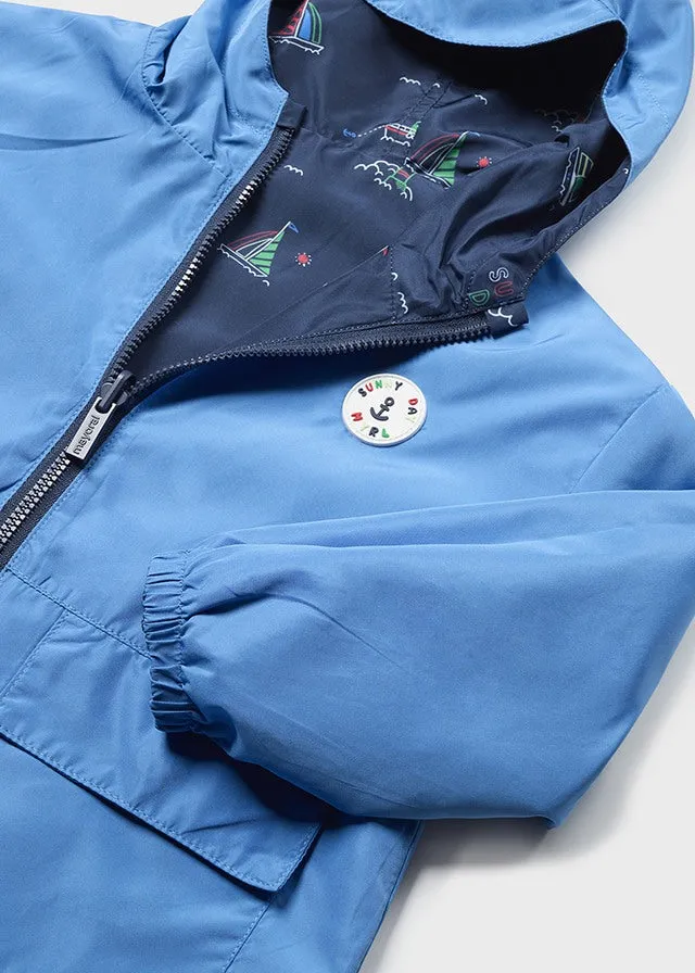 Mayoral 1428 061 - Blue Printed Reversible Windbreaker
