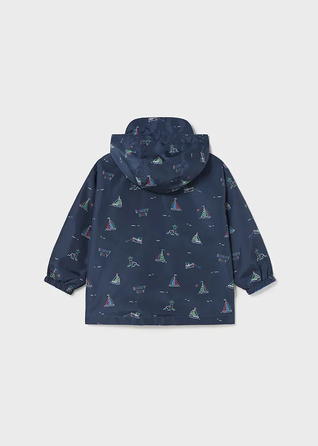 Mayoral 1428 061 - Blue Printed Reversible Windbreaker