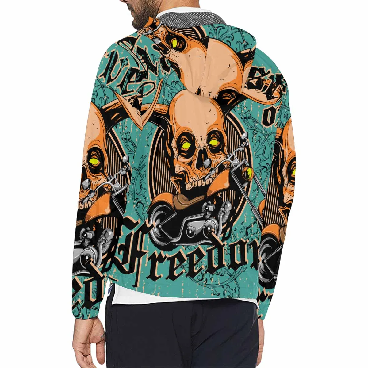 Men's Windbreaker printed Harvest of freedom