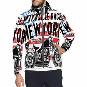 Men's Windbreaker printed retro NY motor