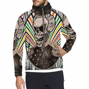 Men's Windbreaker printed Vintage Skull Military