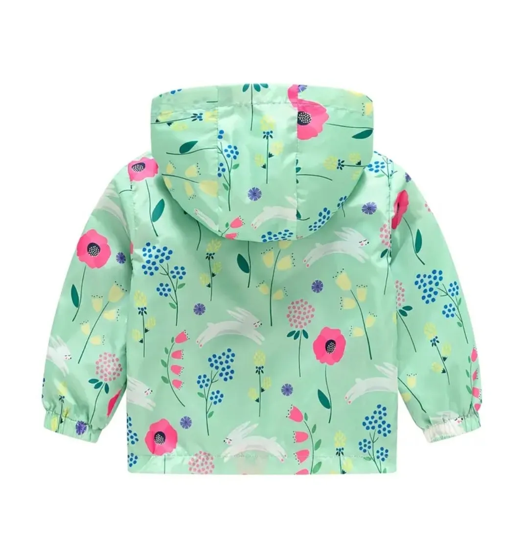 Mint Hooded Bunny Windbreaker #1000232