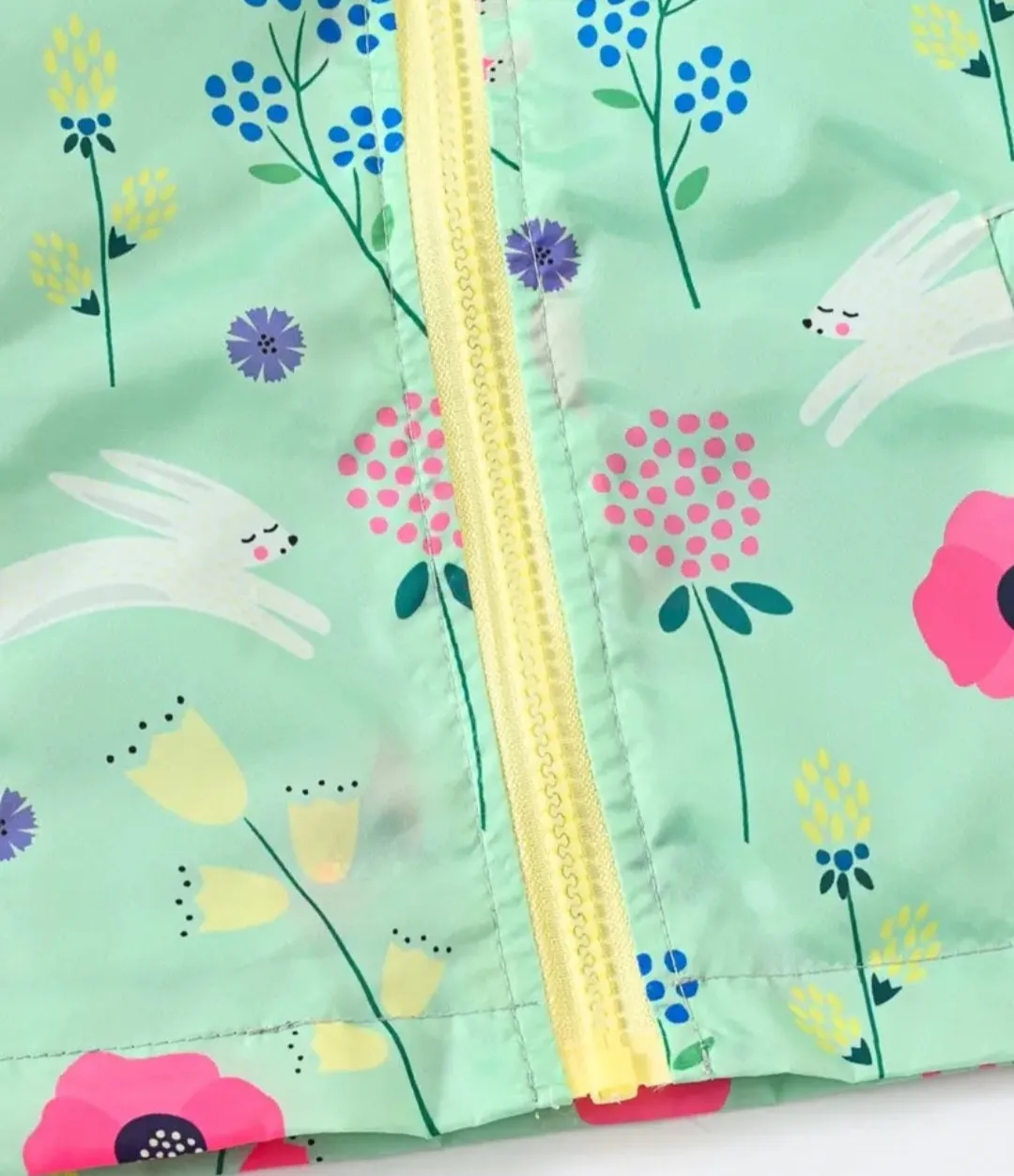 Mint Hooded Bunny Windbreaker #1000232