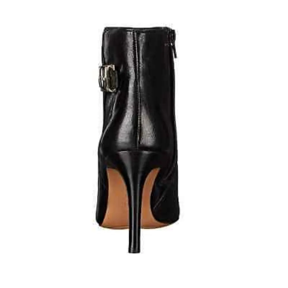 Nine West Women's Palafox Black Leather Ankle Boot