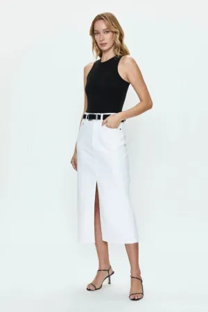 Pistola Alice Midi Skirt in White