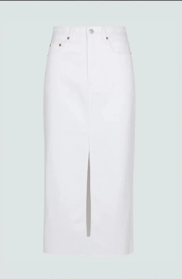 Pistola Alice Midi Skirt in White