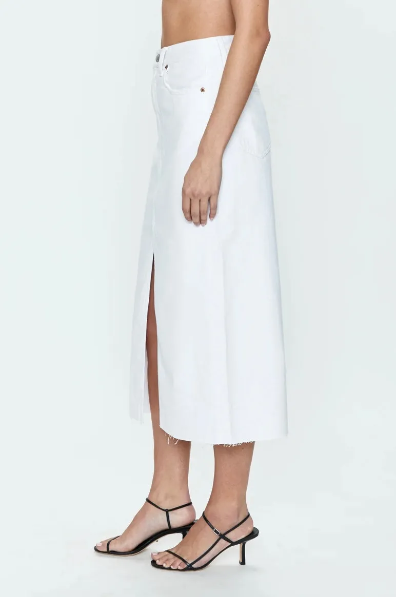 Pistola Alice Midi Skirt in White