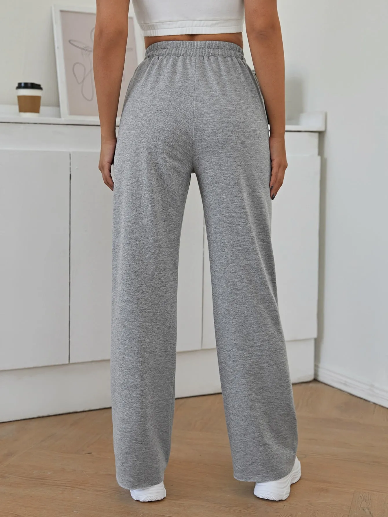 Plain Knot Natural Long Women Sweatpants