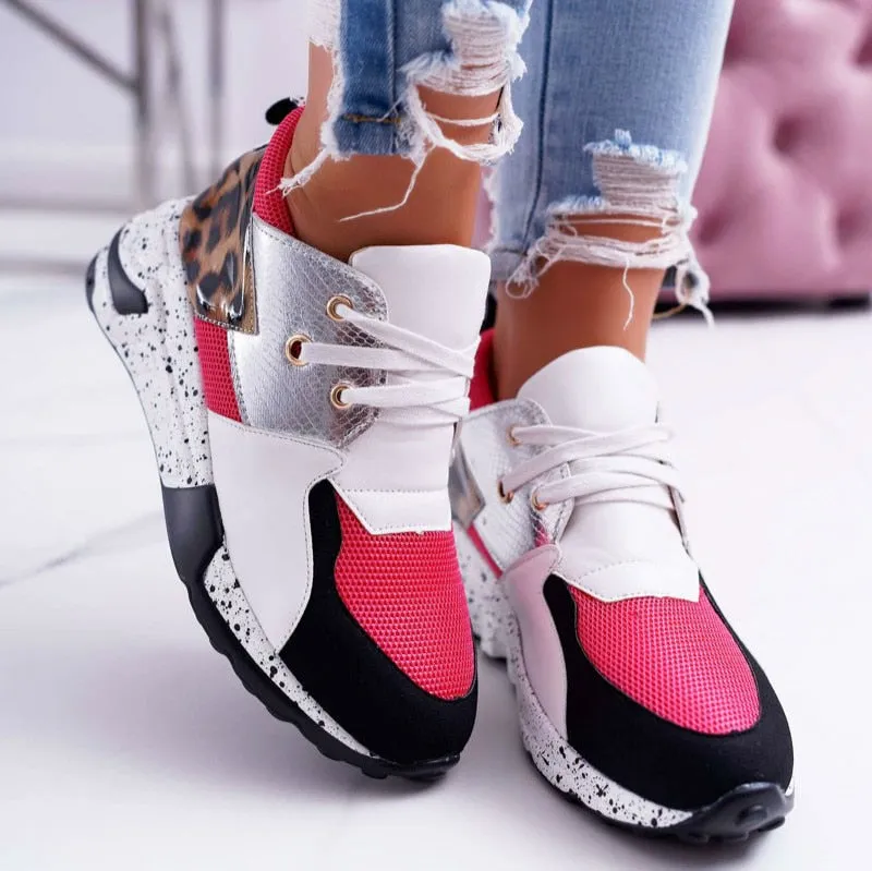 Platform Leopard Sneakers