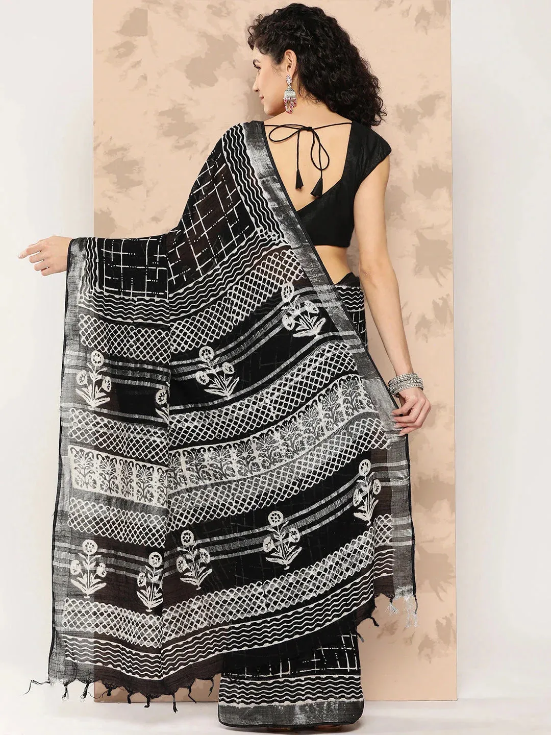 Printed Pure Cotton Handwoven Saree
